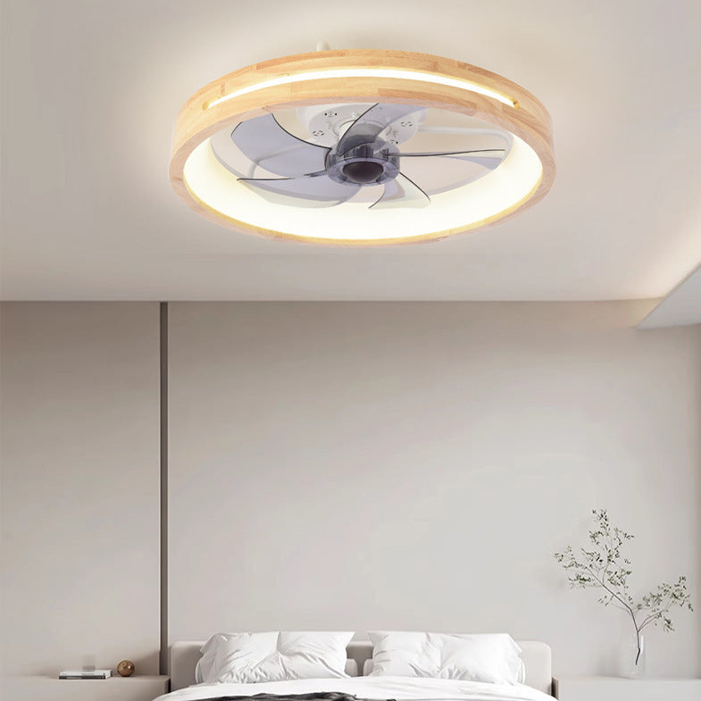 Traditional Japanese Solid Wood Iron Acrylic ABS Round