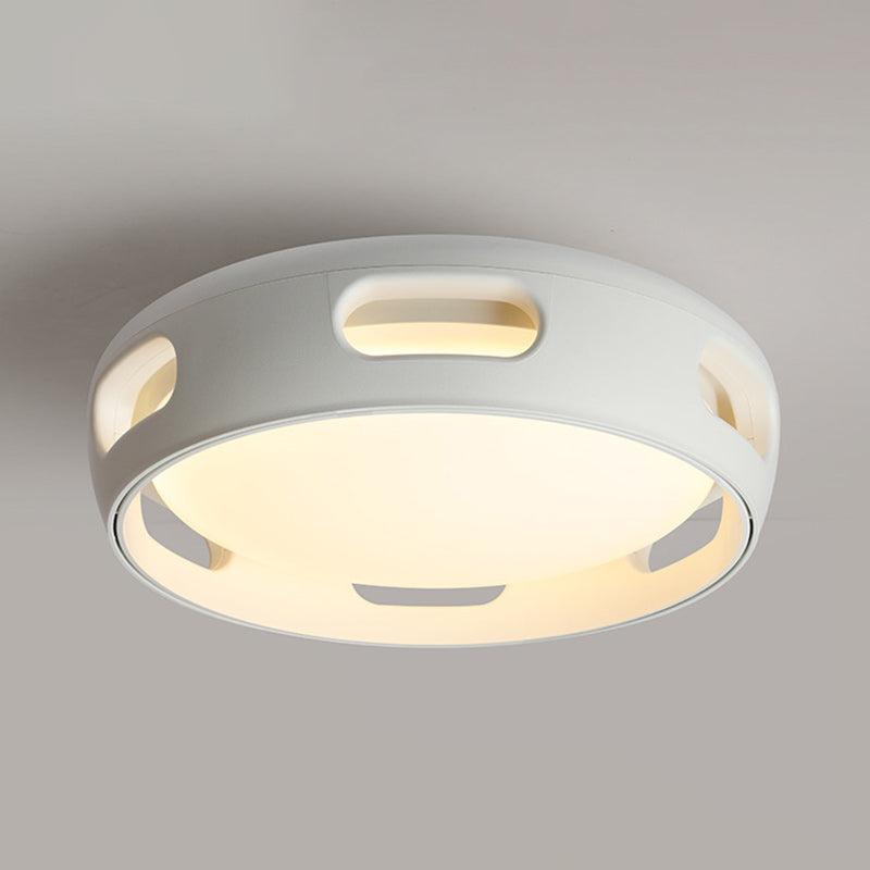 Contemporary Nordic Round Bladeless PC Acrylic LED