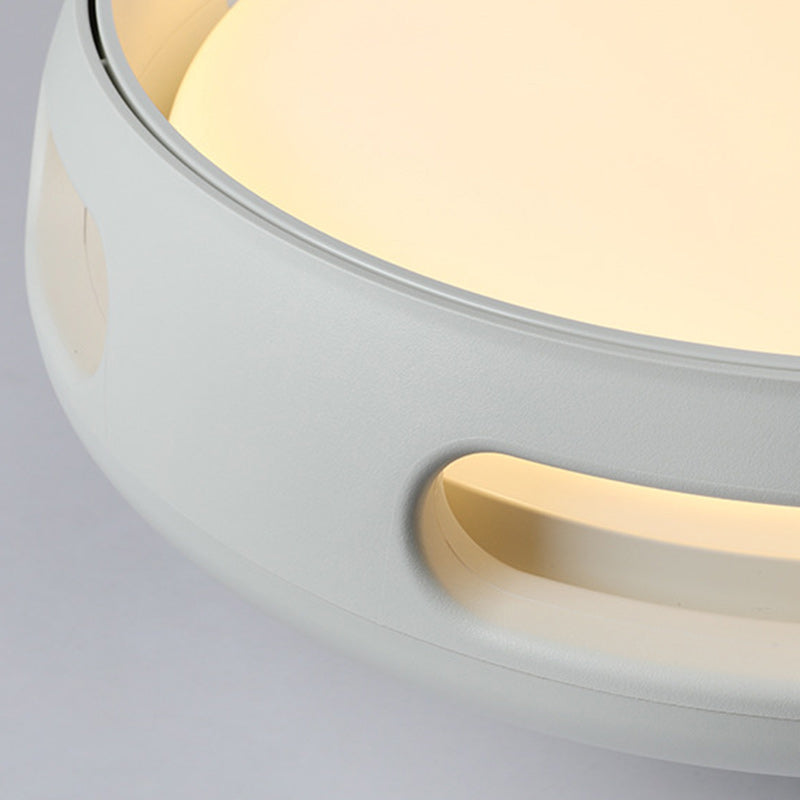 Contemporary Nordic Round Bladeless PC Acrylic LED