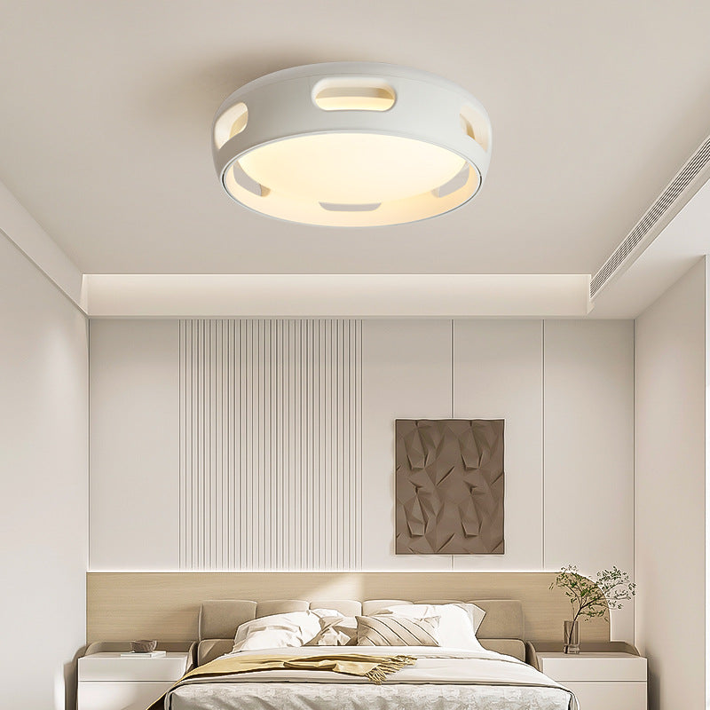 Contemporary Nordic Round Bladeless PC Acrylic LED