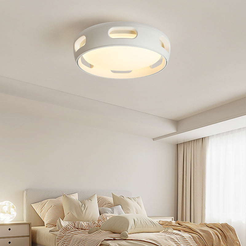 Contemporary Nordic Round Bladeless PC Acrylic LED