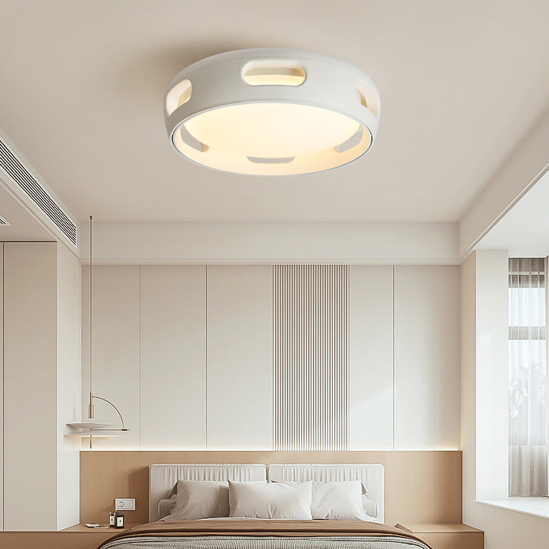 Contemporary Nordic Round Bladeless PC Acrylic LED