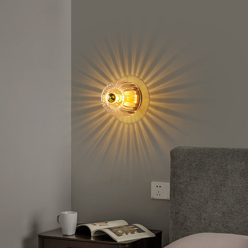 Modern Luxury Glass Sun Shape Full Copper Dual Purpose