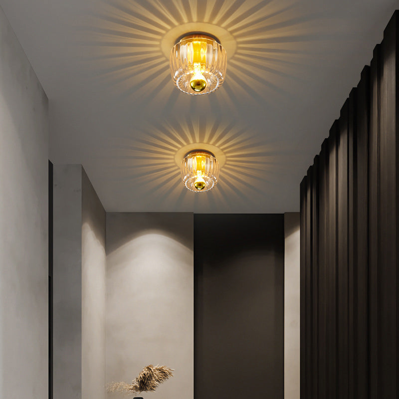 Modern Luxury Glass Sun Shape Full Copper Dual Purpose