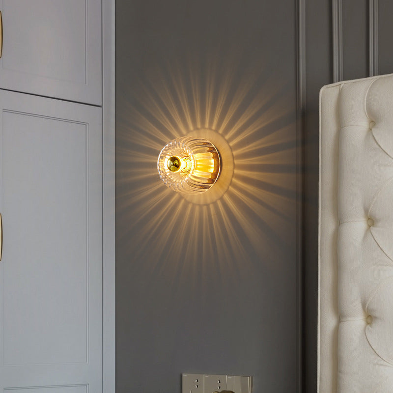 Modern Luxury Glass Sun Shape Full Copper Dual Purpose