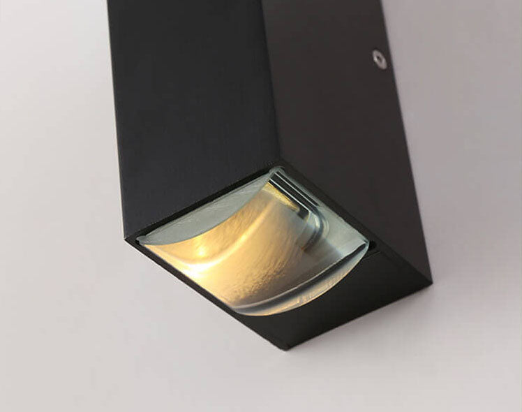 Modern Aluminum Lens Outdoor Patio Double-headed LED Wall