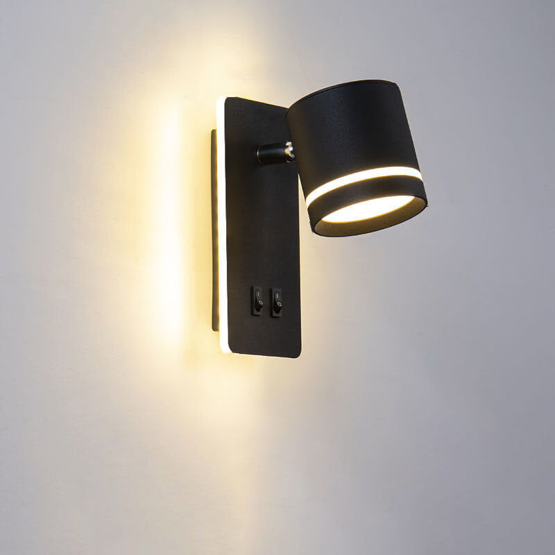 Contemporary Nordic Iron Square Spotlight Rotatable LED