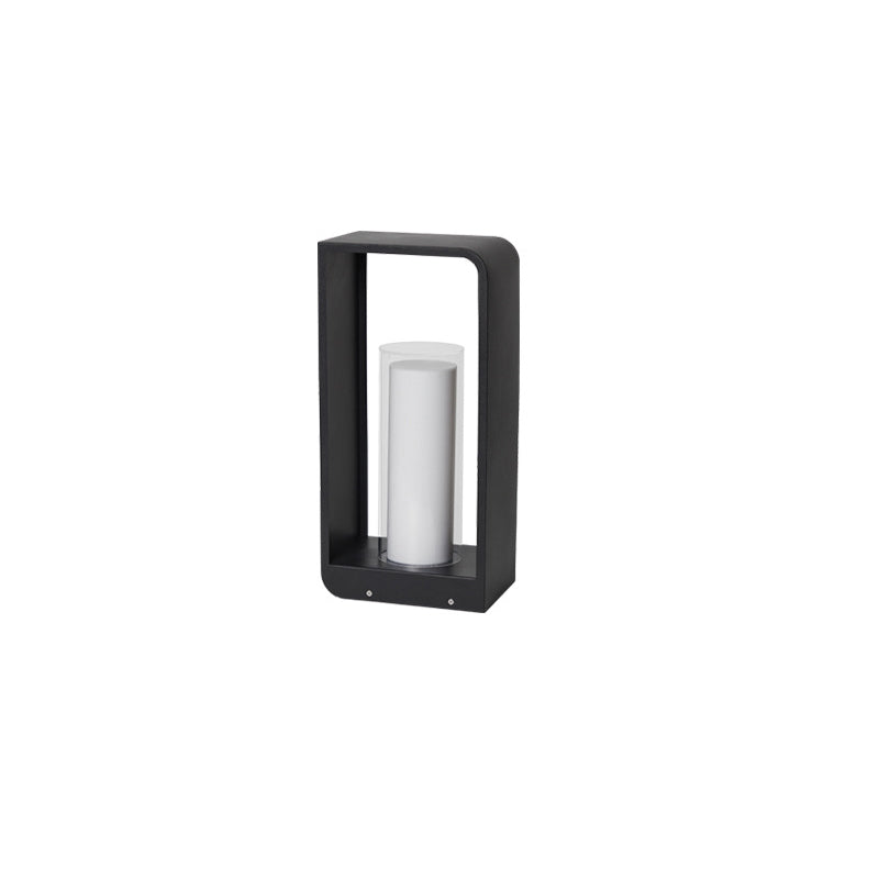 Modern Minimalist Square Frame Stainless Steel Acrylic LED