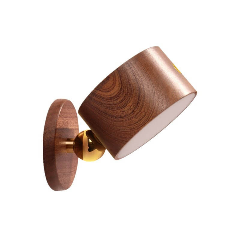 Simple Wooden USB Rechargeable Touch Magnetic LED Night