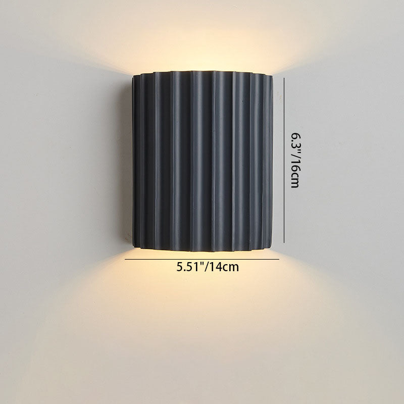 Contemporary Nordic Resin Tiles 2-Light Wall Sconce Lamp