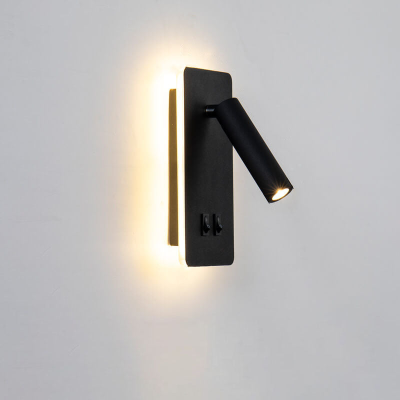 Contemporary Nordic Iron Square Spotlight Rotatable LED