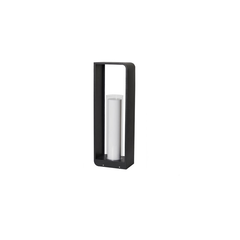 Modern Minimalist Square Frame Stainless Steel Acrylic LED