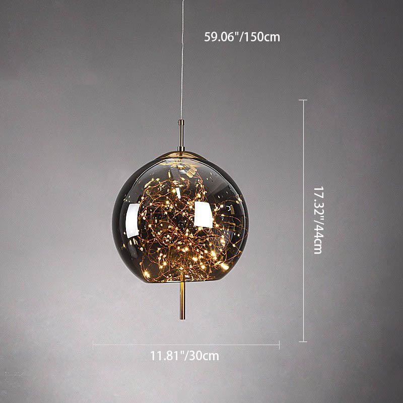 Contemporary Scandinavian Cylinder Oval Glass 1-Light