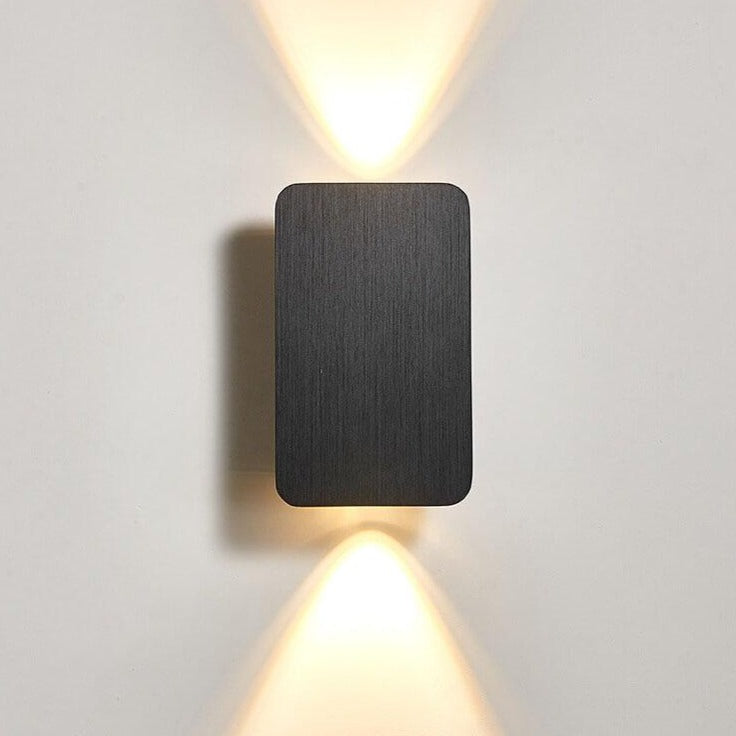 Nordic Minimalist Aluminum Rectangular Flat Panel 2-Light