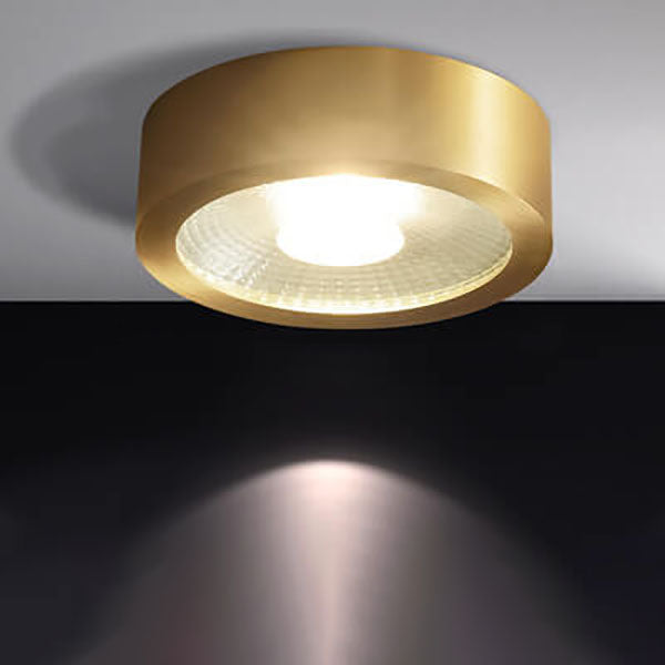 Modern Luxury Round Copper Ultra-thin LED Flush Mount Light