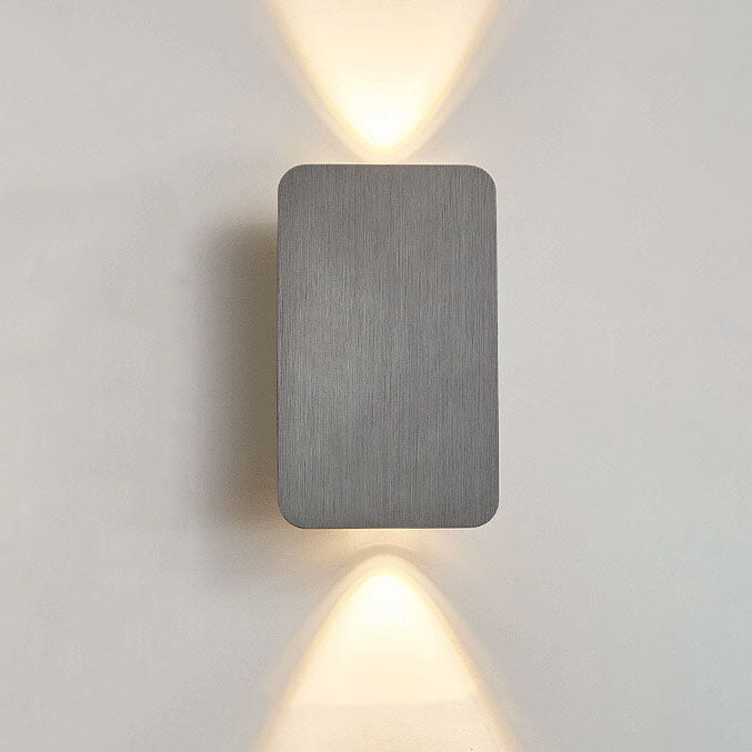 Nordic Minimalist Aluminum Rectangular Flat Panel 2-Light
