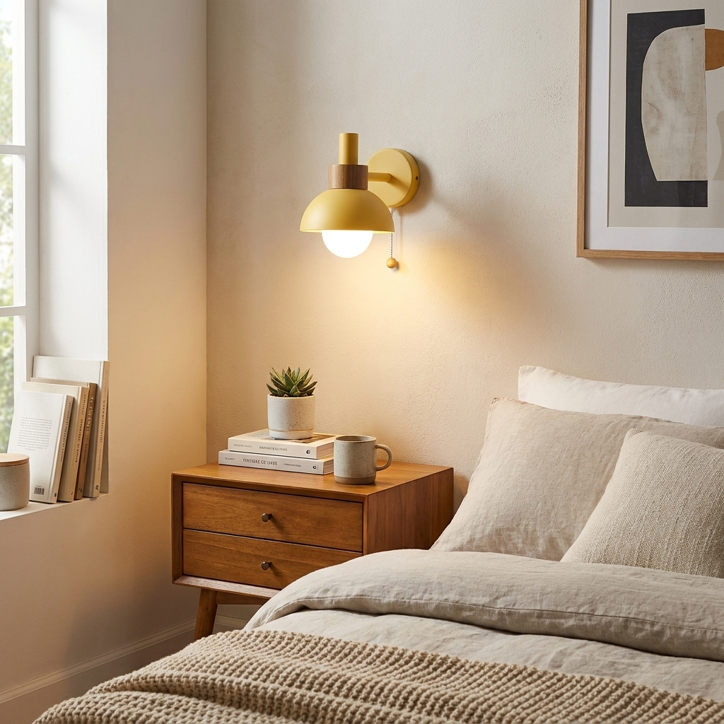 Nordic Macaron Globe 1-Light Wall Sconce Lamp
