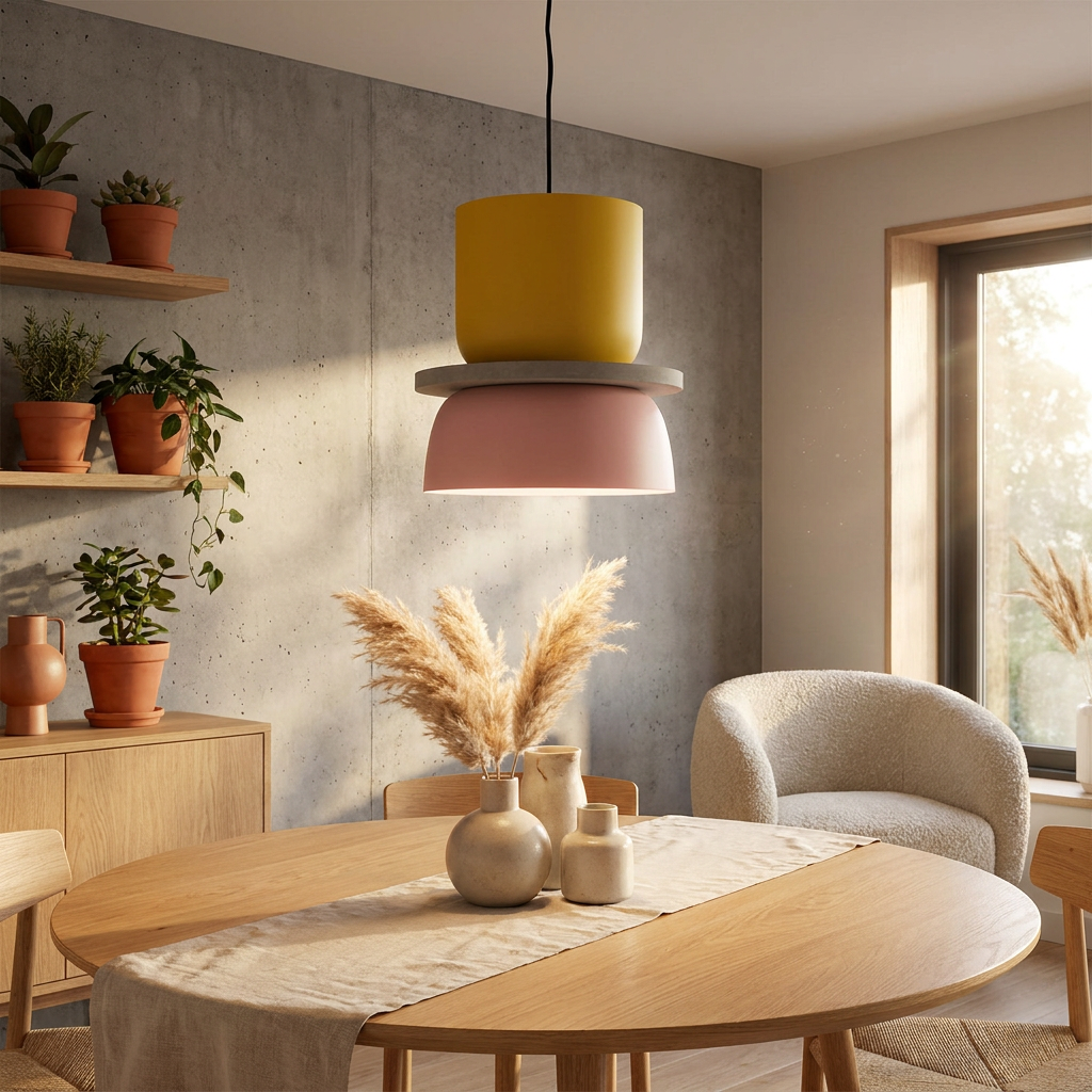 Nordic Colorful Macaron 1-Light LED Pendant Light