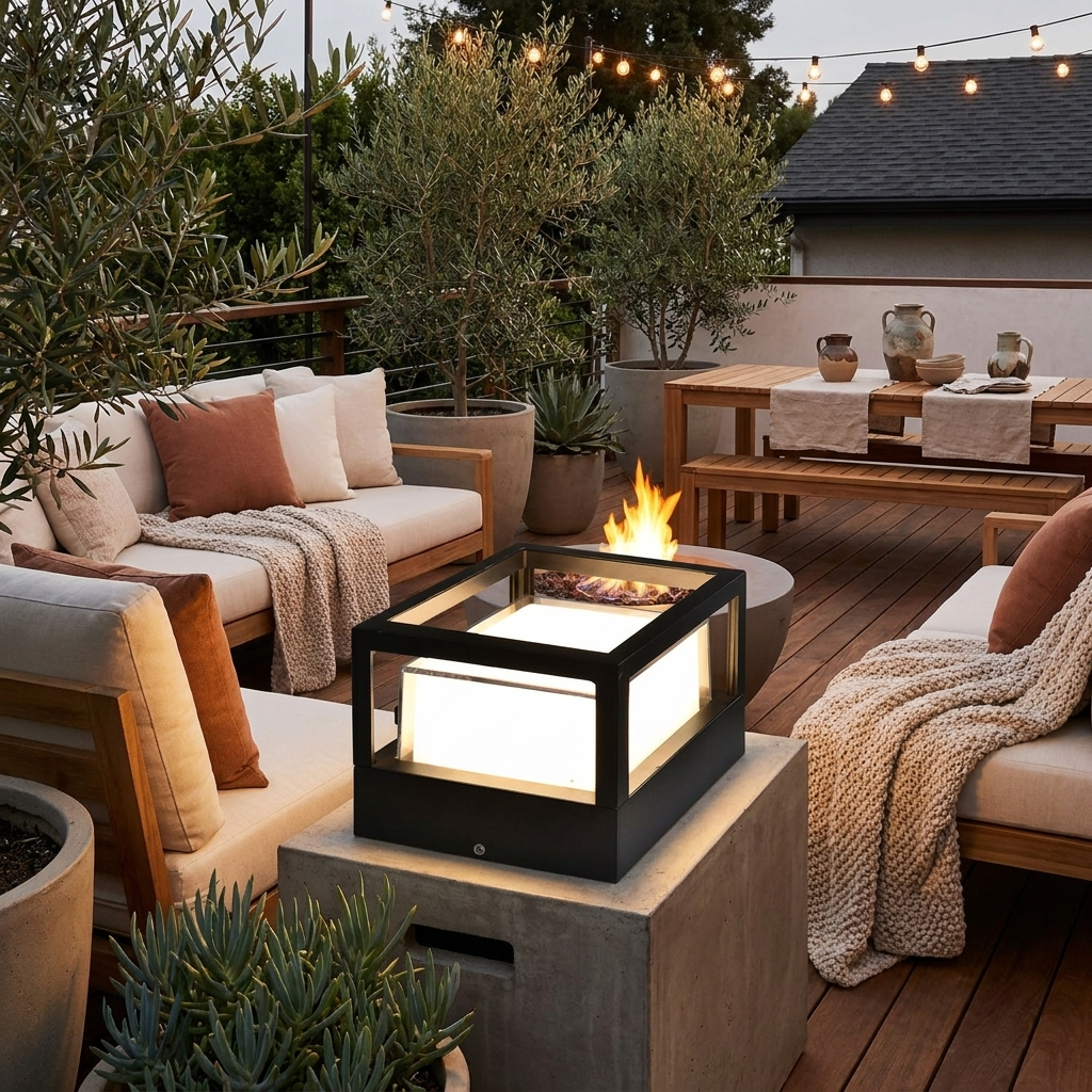 Industrial Waterproof Aluminum Cylinder LED Outdoor Lawn