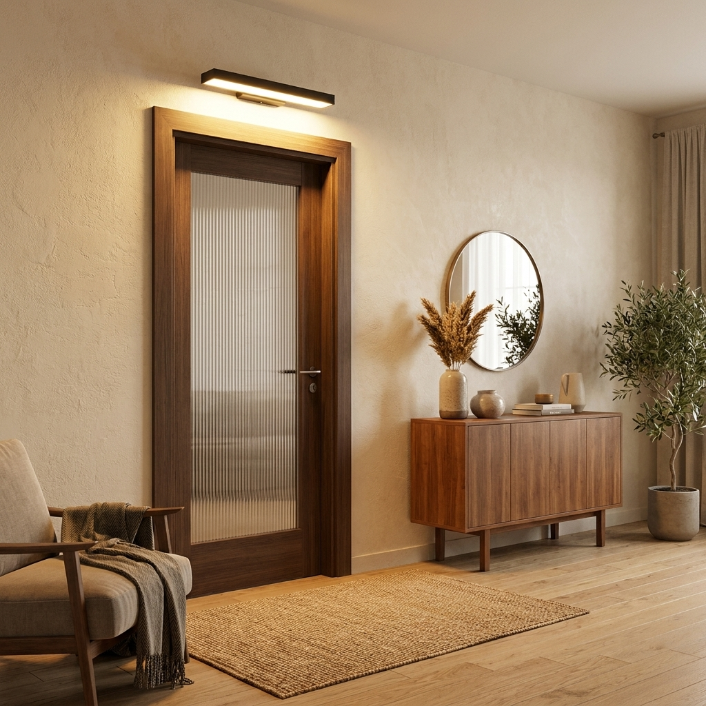 Modern Minimalist Rectangular Flat LED Sensor Outdoor
