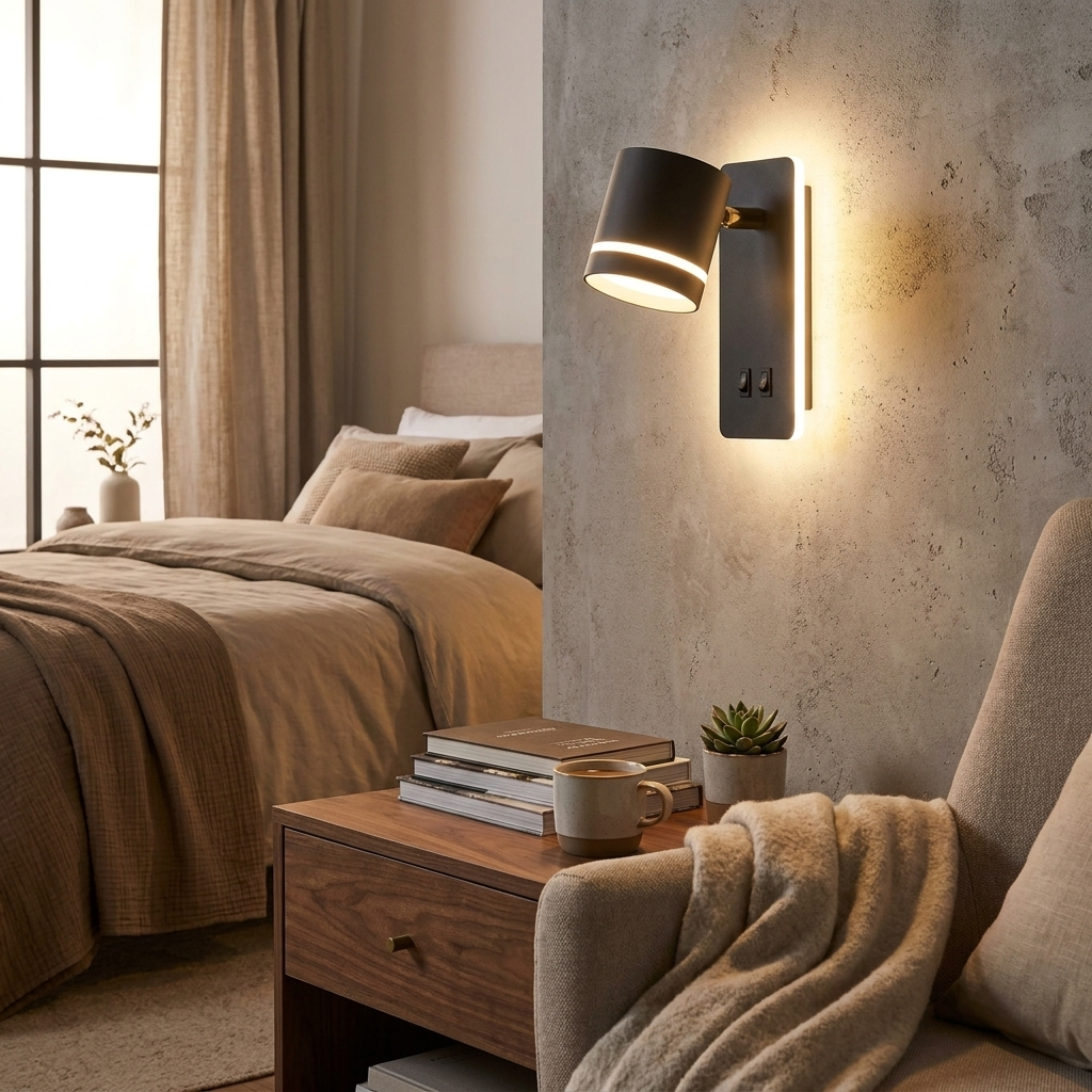 Contemporary Nordic Iron Square Spotlight Rotatable LED