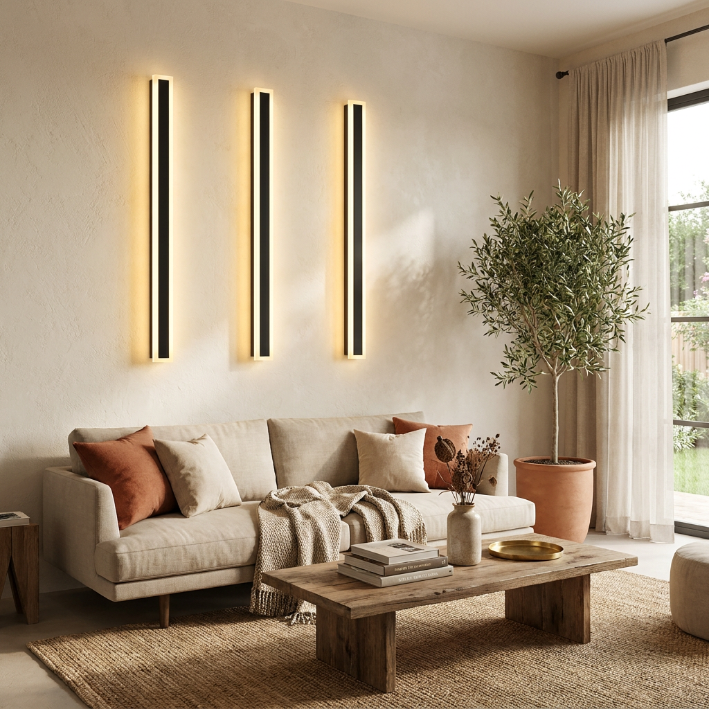 Minimalistic Elongated Bar Shaped 1-Light LED Acrylic